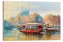 Trätavla Benares - Nicholas Chevalier, 1871