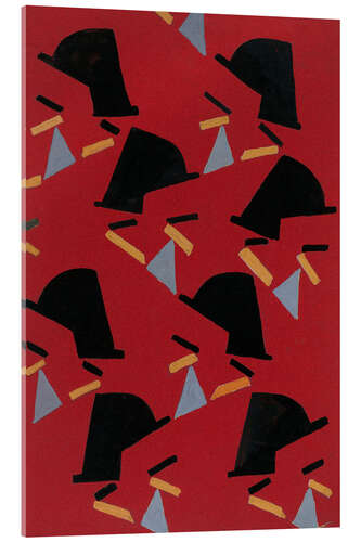 Stampa su vetro acrilico Textile design no II, 1925