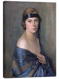 Canvas print The blue ribbon - Mary Tripe, 1926