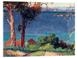 Acrylic print Across the Firth of Thames - Rhona Haszard, 1925
