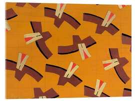 Tableau en verre acrylique Textile design no III, 1925 - Frances Hodgkins