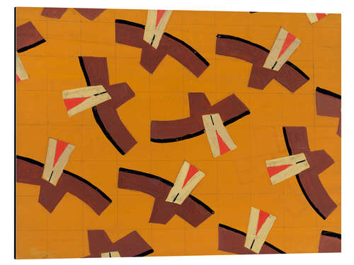 Tableau en aluminium Textile design no III, 1925
