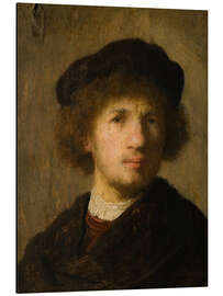 Alubild Selbstporträt, 1630 - Rembrandt van Rijn