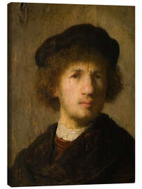 Canvas print Selfportrait, 1630 - Rembrandt van Rijn