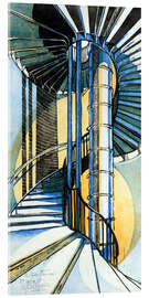 Cuadro de metacrilato The Tube staircase, 1929 - Cyril Edward Power