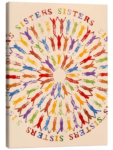 Quadro em tela Sisters - Castanis