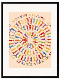 Gerahmter Kunstdruck Sisters - Castanis