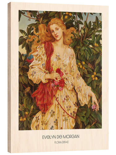 Holzbild Flora, 1894