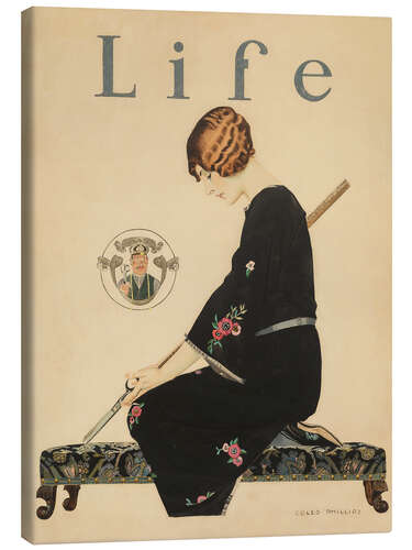 Canvas print Skirts Will be Shorter this Fall, Life 1924 - Coles Phillips