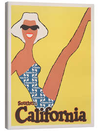 Canvas-taulu Southern California, Sante Fe, 1963 - Vintage Travel Collection