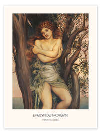 Wandbild Die Dryade, 1885 - Evelyn De Morgan