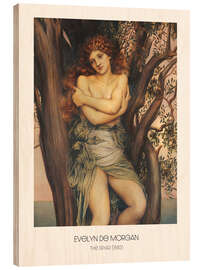 Holzbild Die Dryade, 1885