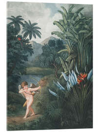 Quadro em acrílico Cupid Inspiring Plants With Love, 1807 - Robert John Thornton