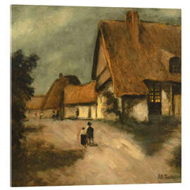 Tableau en verre acrylique Clair de Lune - Frits Thaulow