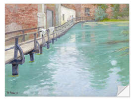 Wandsticker Die Mühlen in Montreuil sur Mer, Normandie