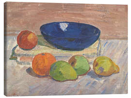 Canvas print Still life with blue bowl and fruits, 1911