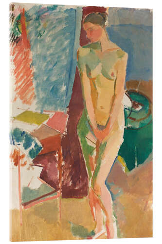 Tableau en verre acrylique Standing Nude, 1919