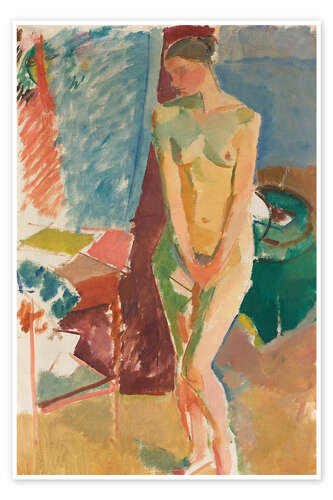 Plakat Standing Nude, 1919