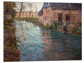 Tableau en verre acrylique Rivière en Normandie, 1894 - Frits Thaulow