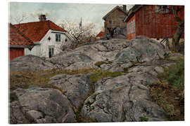 Akrylbillede Rock, Motif from Kragerø - Frits Thaulow