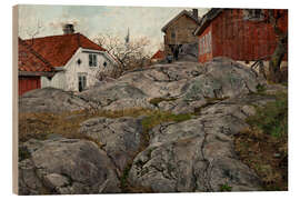 Cuadro de madera Rock, Motif from Kragerø - Frits Thaulow