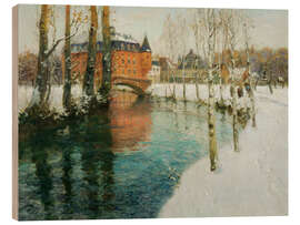 Quadro de madeira Castle in Normandy - Frits Thaulow