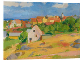 Acrylglasbild Blick über Gudhjem, 1921 - Karl Isakson