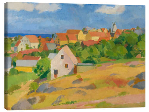 Leinwandbild Blick über Gudhjem, 1921