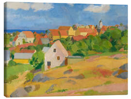 Leinwandbild Blick über Gudhjem, 1921 - Karl Isakson