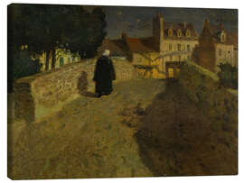 Lærredsbillede Towards the Pont Lovignon in Quimperlé - Frits Thaulow