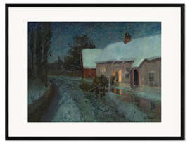 Gerahmter Kunstdruck Nacht, 1880