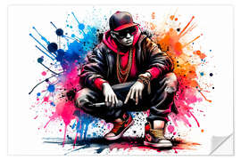 Sticker mural Hip hop style IV
