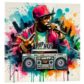 Cuadro de metacrilato East Coast hip hop - nobelart