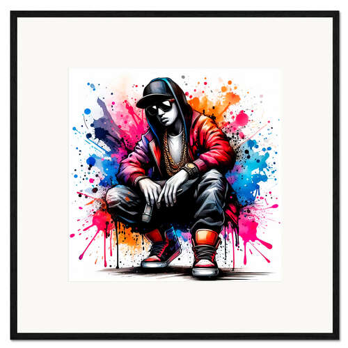 Kehystetty taidepainatus Hip hop style I