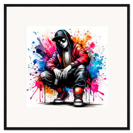 Kehystetty taidepainatus Hip hop style I