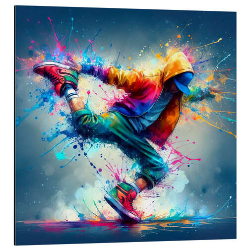 Aluminium print Breakdance style II