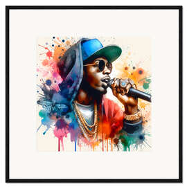 Kehystetty taidepainatus Hip hop style III