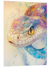 Hartschaumbild Regenbogenschlange