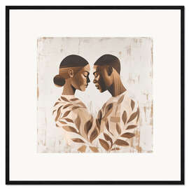 Gerahmter Kunstdruck Immer zusammen