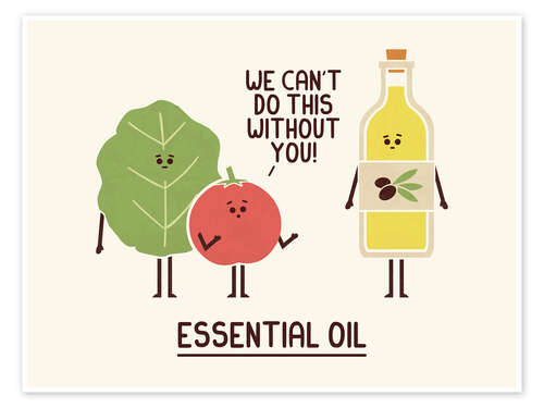 Plakat Essential Oil