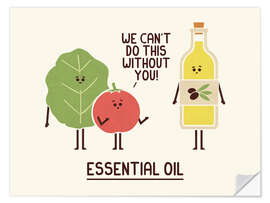 Sticker mural Essential Oil - HandsOffMyDinosaur