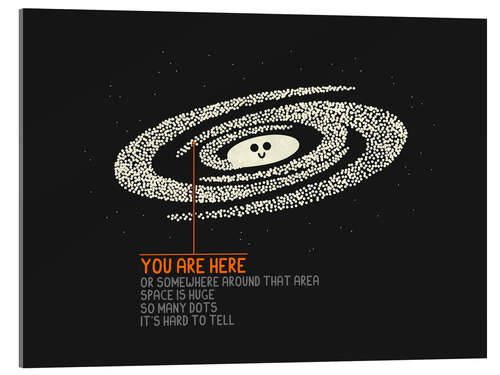 Obraz na szkle akrylowym You Are Here-ish