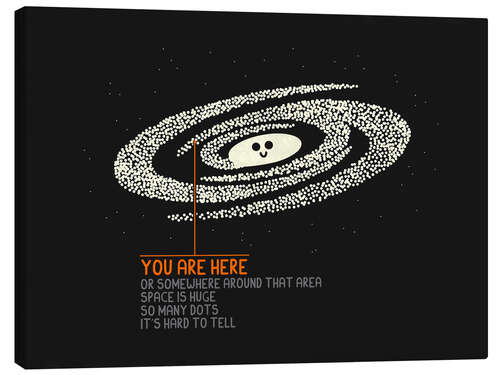 Canvas-taulu You Are Here-ish