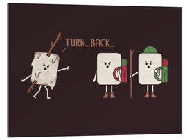 Tableau en verre acrylique Turn Back - HandsOffMyDinosaur