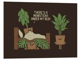 Hartschaumbild Monstera - HandsOffMyDinosaur