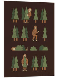 Acrylglasbild Bigfoot Forest - HandsOffMyDinosaur