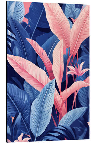 Alumiinitaulu Pink Blue Jungle