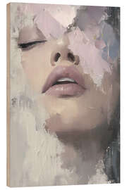 Tableau en bois Beauty in pastel