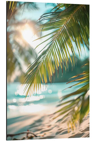 Aluminium print Palm Beach