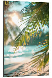 Magnettafel Palmenstrand